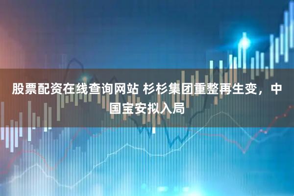 股票配资在线查询网站 杉杉集团重整再生变，中国宝安拟入局